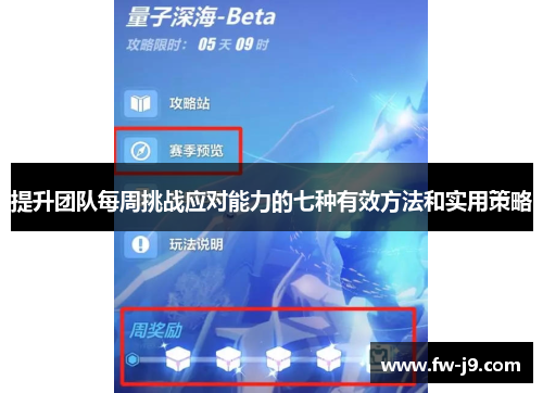 提升团队每周挑战应对能力的七种有效方法和实用策略