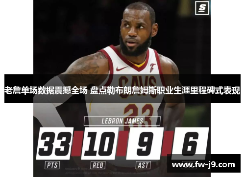 老詹单场数据震撼全场 盘点勒布朗詹姆斯职业生涯里程碑式表现